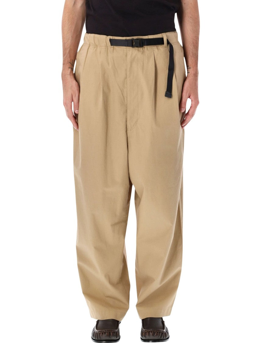 Comme Des Garçons Tapered Relaxed-Fit Belted Chino Pants