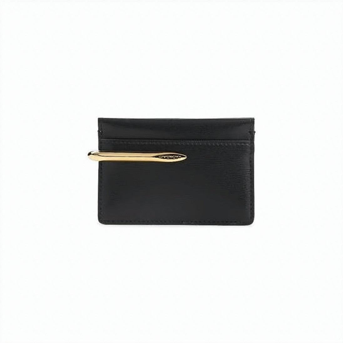 Givenchy Sleek Calf Leather Cardholder With Gold-Tone Accent