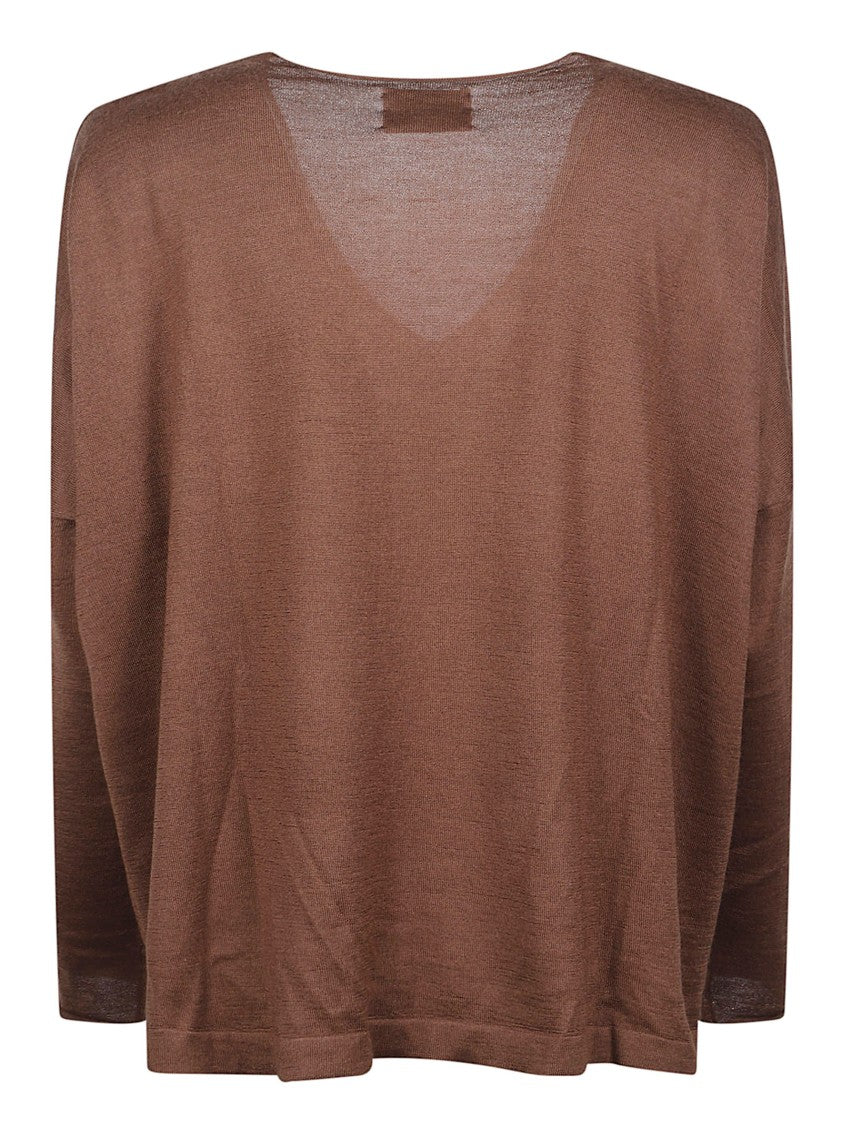 Be You Airy Knit Top With V-Neckline