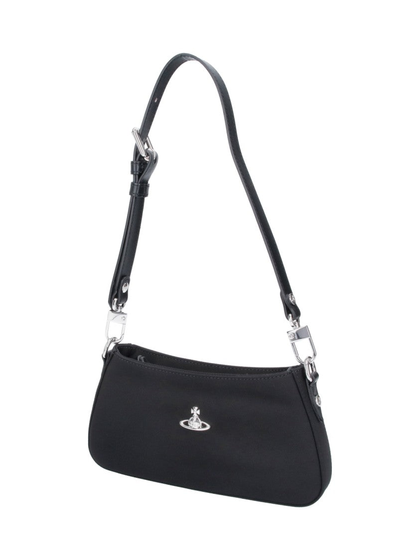Vivienne Westwood Black Tasha Faux Leather Shoulder Bag