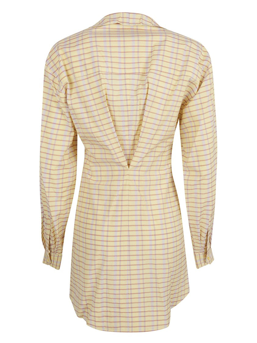 Isabel Marant Ruffled Neckline Dress With Button-Down Front