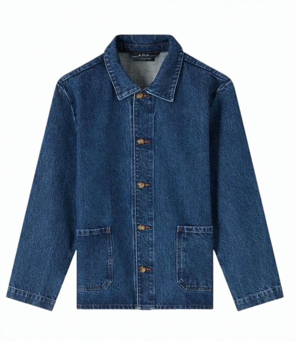 A.P.C. Classic Denim Jacket With Pointed Collar