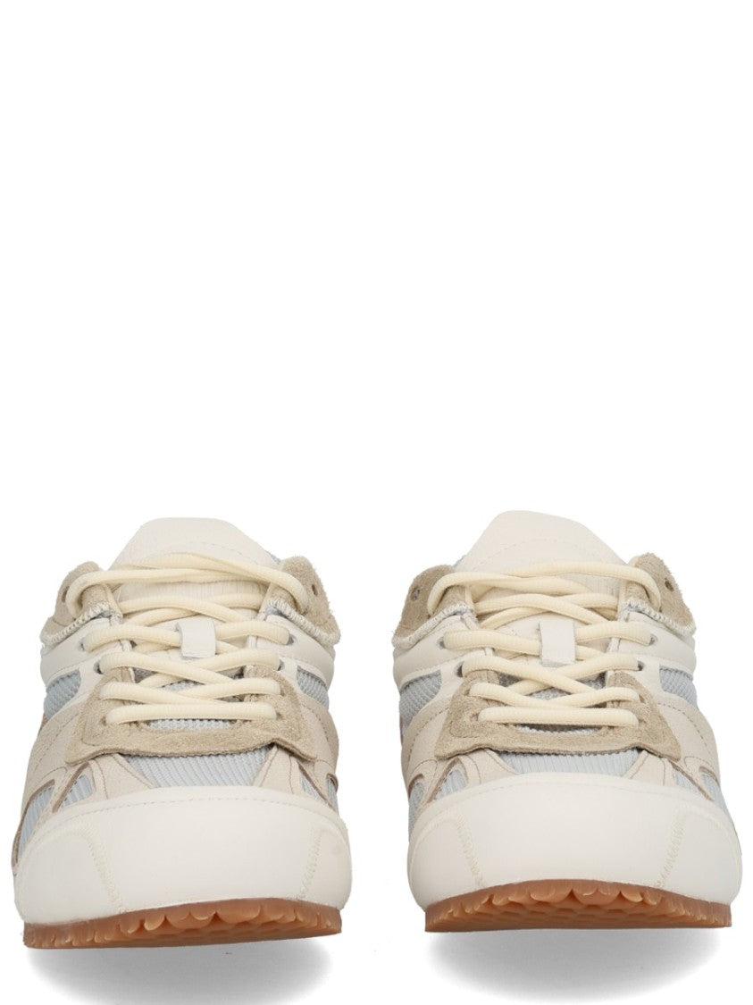 Axel Arigato Beige Slow Runner Layered Suede Sneakers