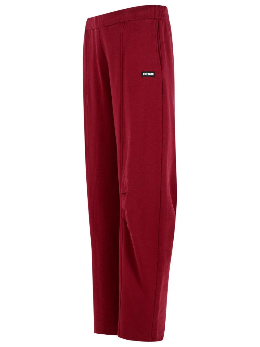Rotate Burgundy Cotton Pants