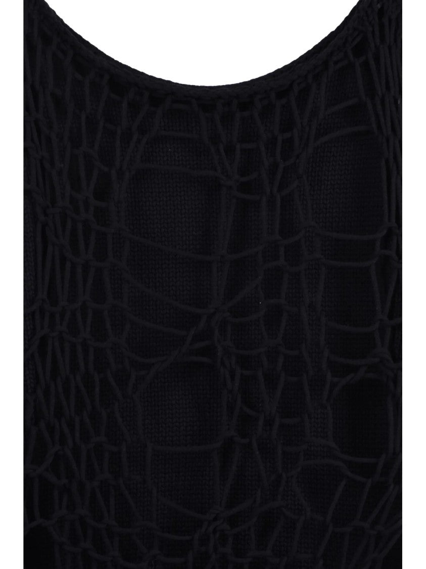 Maison Margiela Open-Knit Mesh Cotton-Polyamide Tank Top