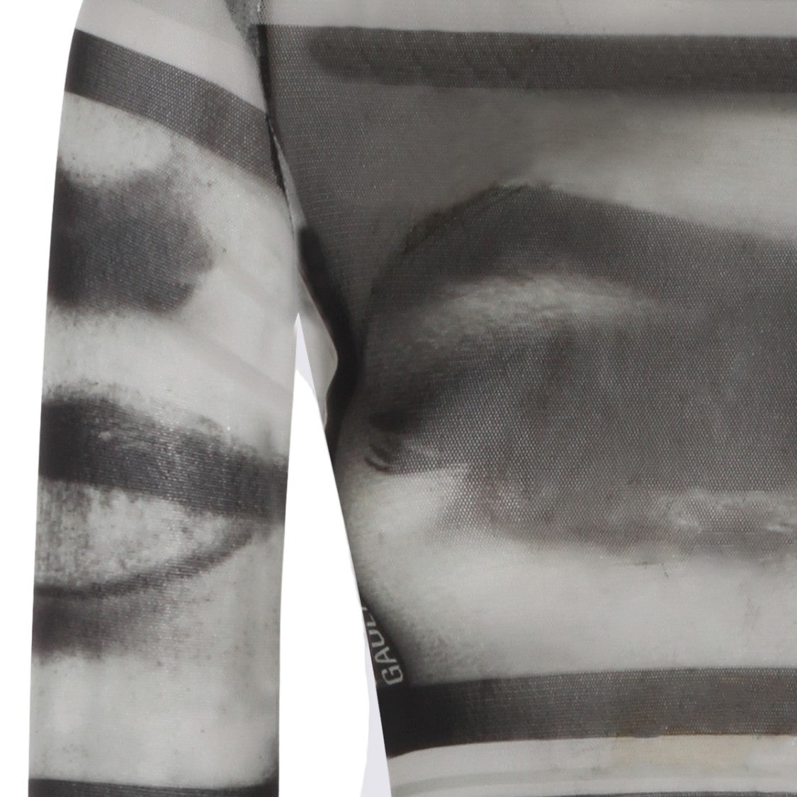 Jean Paul Gaultier Long-Sleeved Top With Monochrome Photographic Print