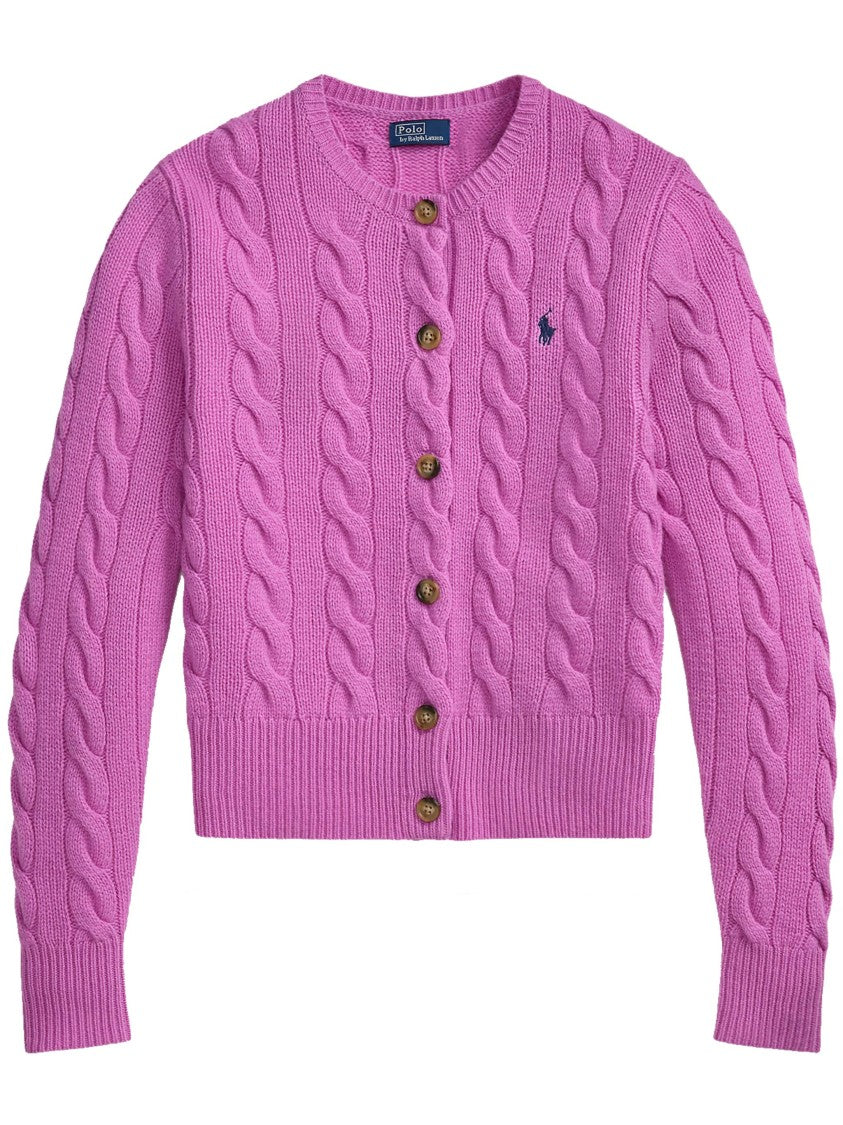 Polo Ralph Lauren Cropped Cable Knit Cardigan