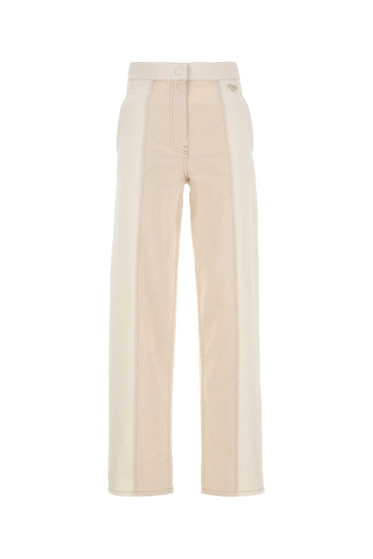 Fendi Ivory Denim Jeans