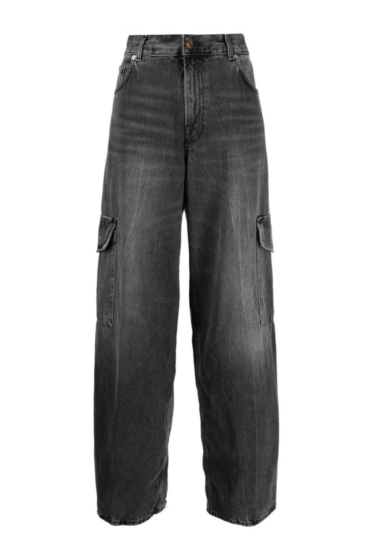 Haikure Cargo-Style Wide-Leg Jeans With Fit And Versatile Pockets