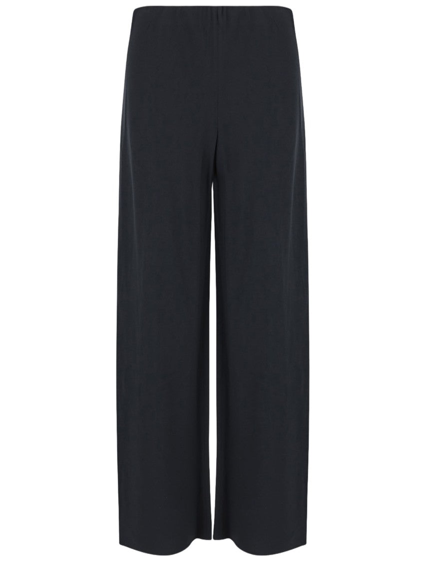 Vince Navy Wide-Leg Fabric Pants