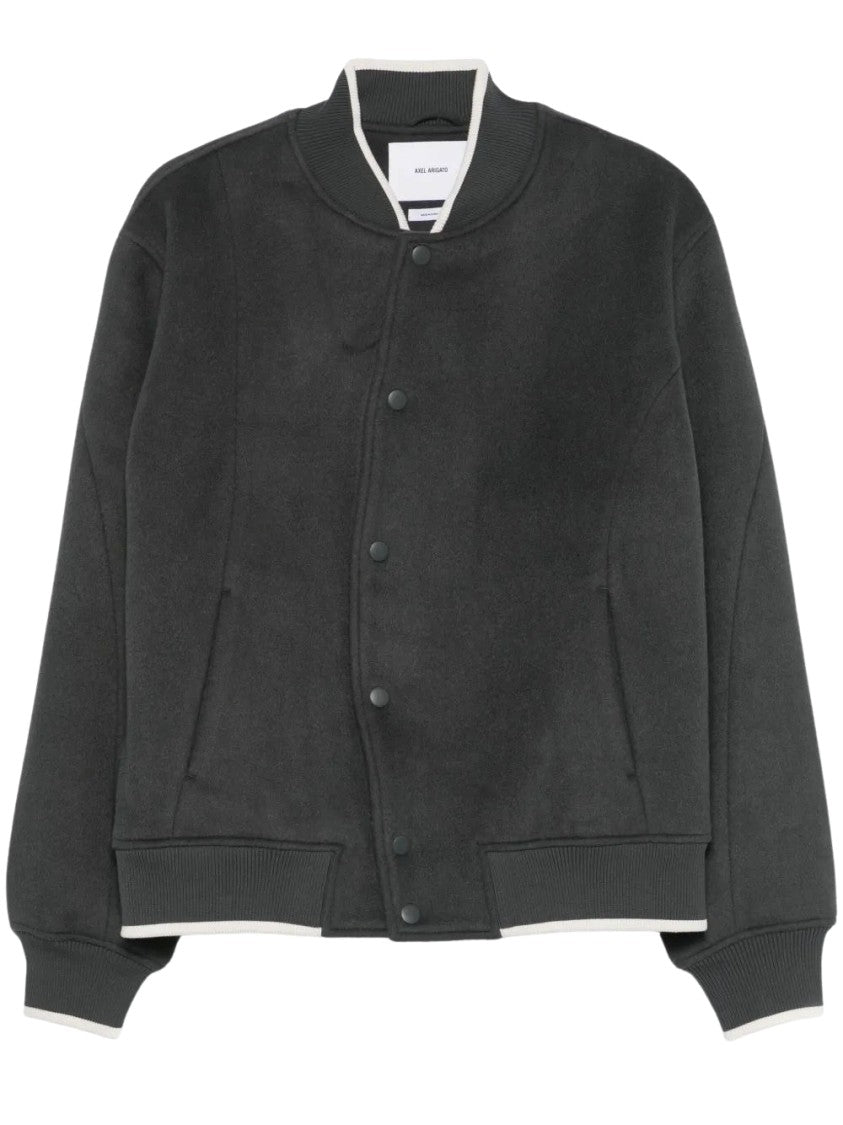 Axel Arigato Anthracite Grey Typo Varsity Jacket