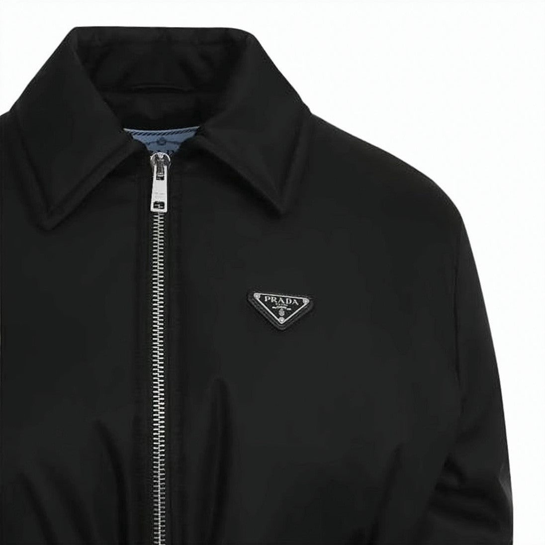 Prada Belted Padded Black Jacket