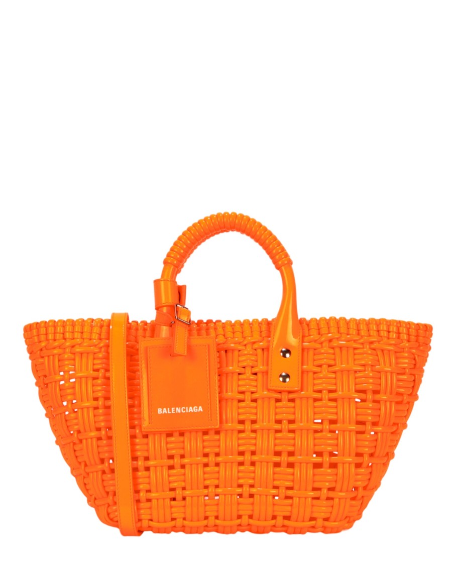Balenciaga Bistro Xs Basketweave Top Handle Bag