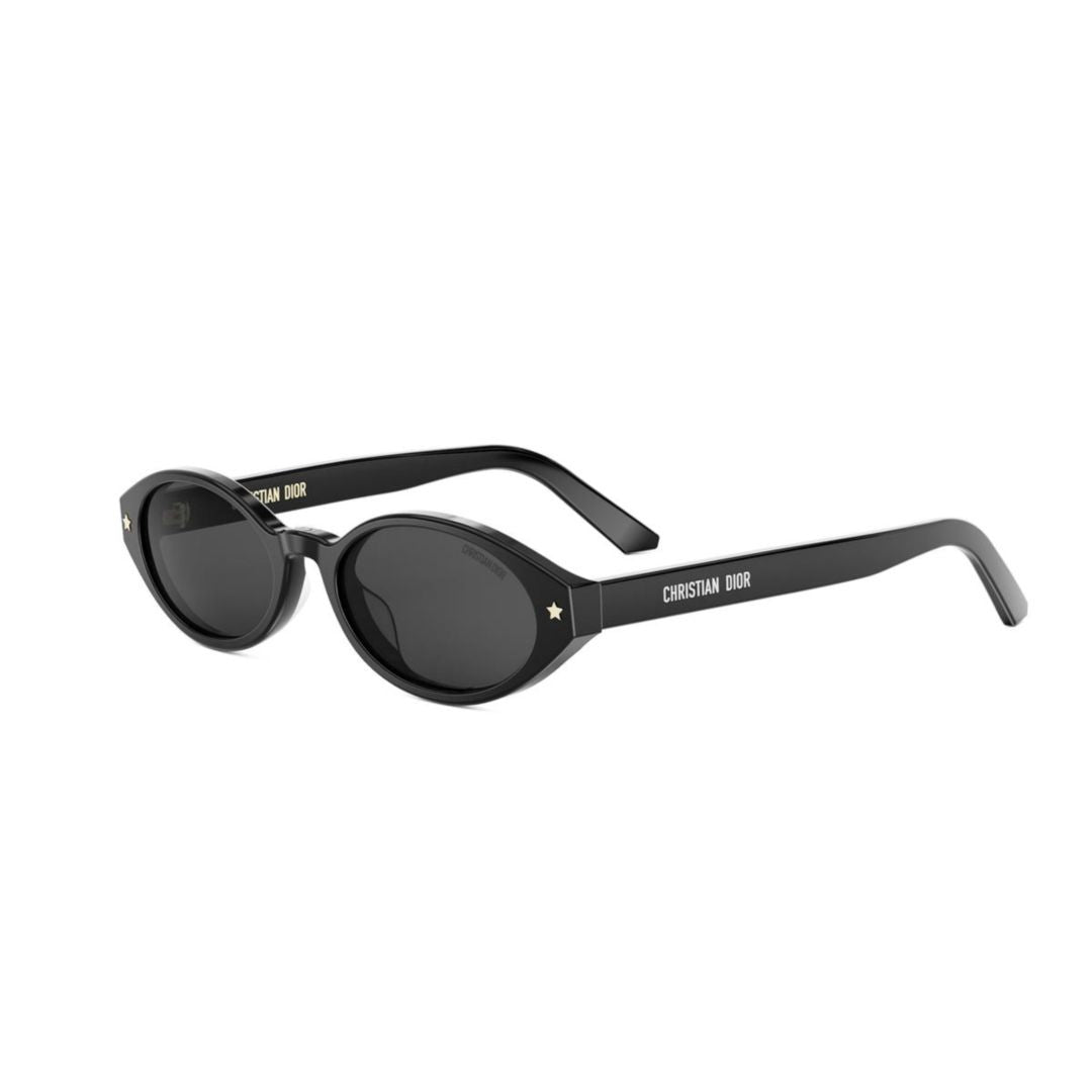Dior Oval-Frame Sunglasses With Star Accents And Dark Lenses