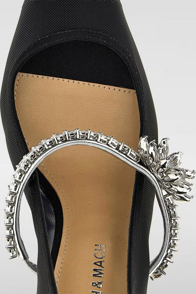 Mach & Mach Blue Leather Pumps