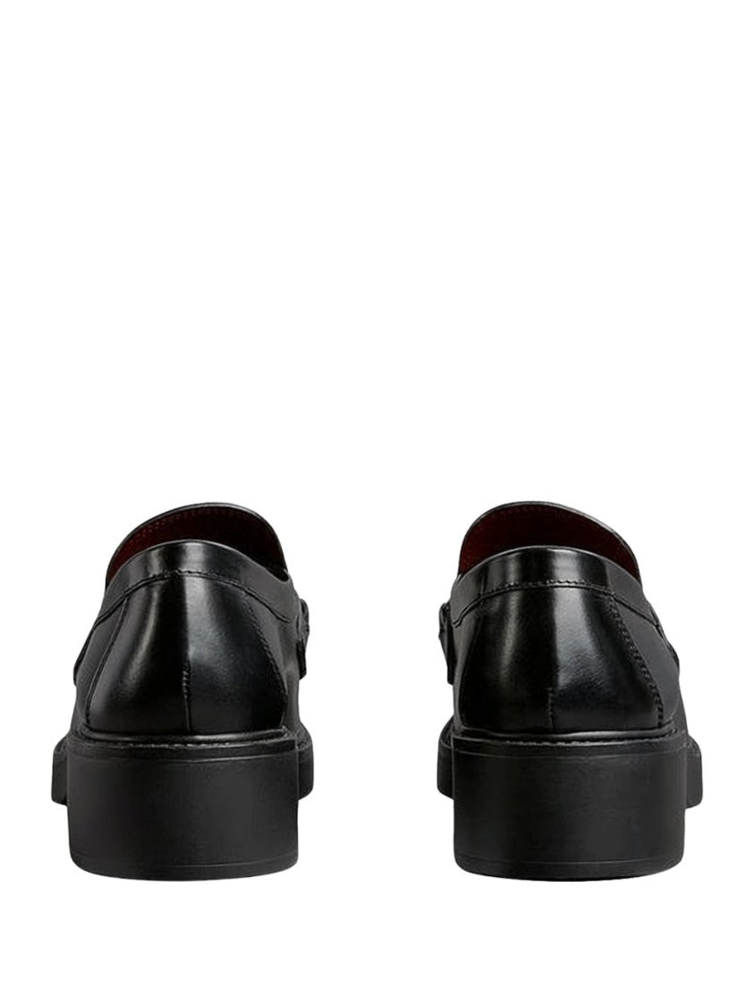 Gucci Black Leather Loafers