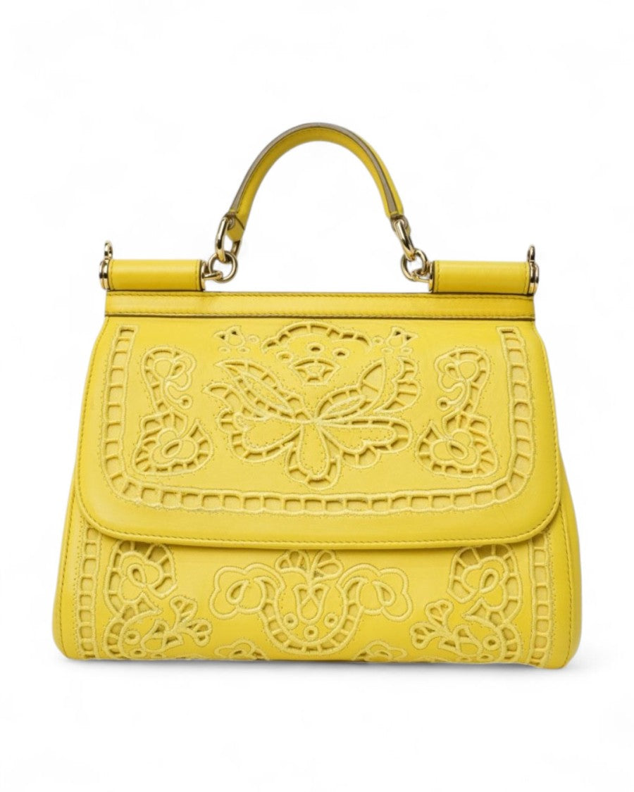 Dolce & Gabbana Sicily Large Bag – Yellow