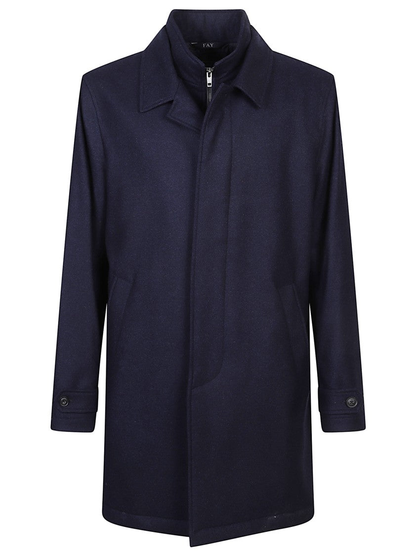 Fay Easy Morning Virgin Wool Peacoat