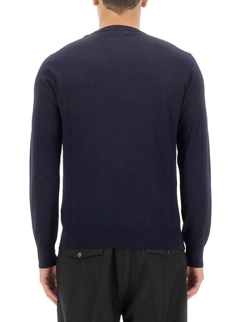 Ballantyne Black Wool Pullover