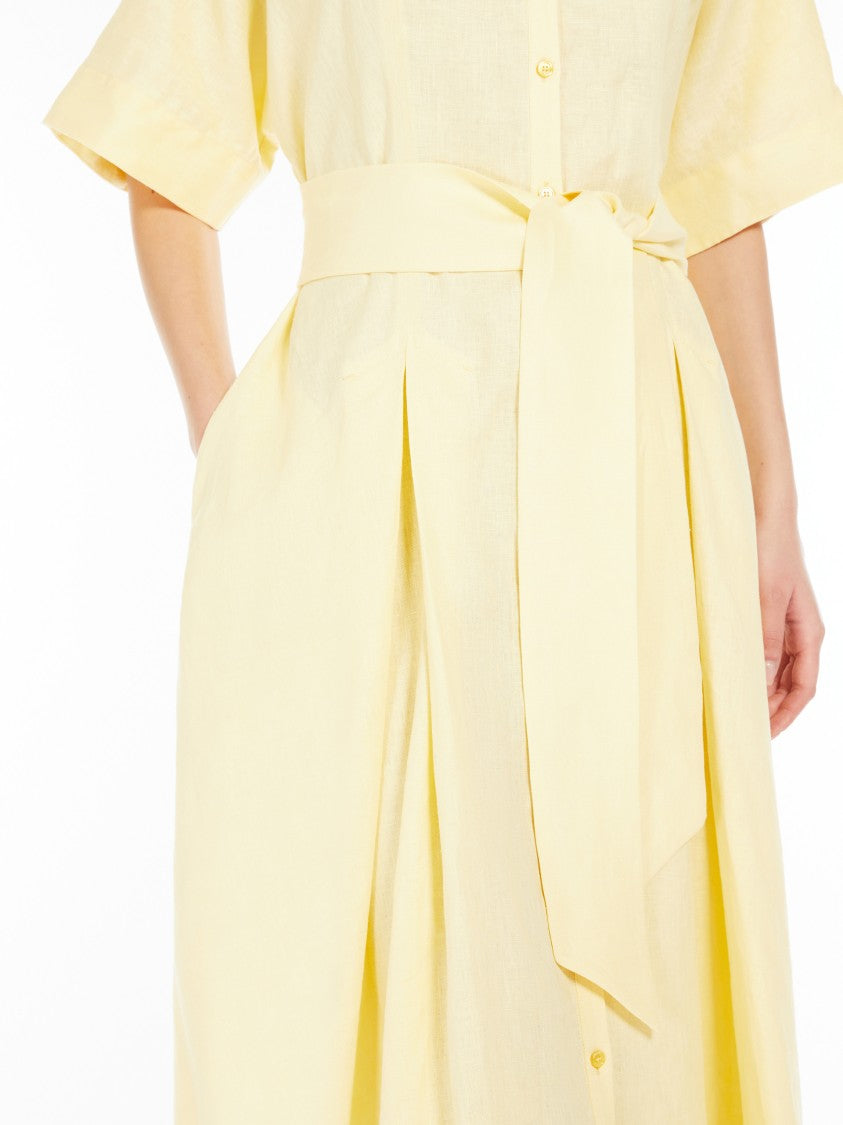 Max Mara Midi-Length Dress With V-Neckline