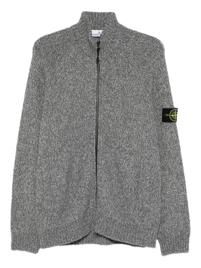 Stone Island Logo-Patch Cardigan