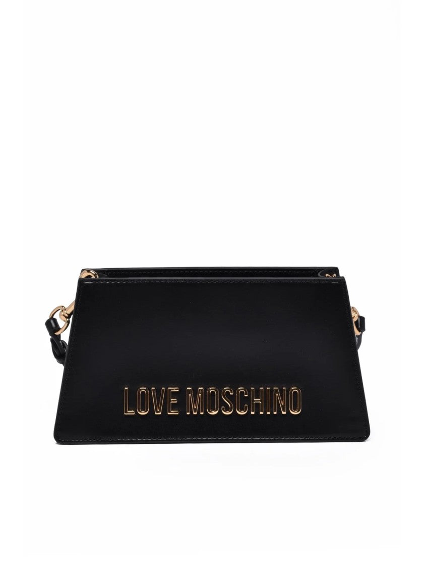 Love Moschino Trapezoidal Small Crossbody Bag With Gold-Tone Hardware