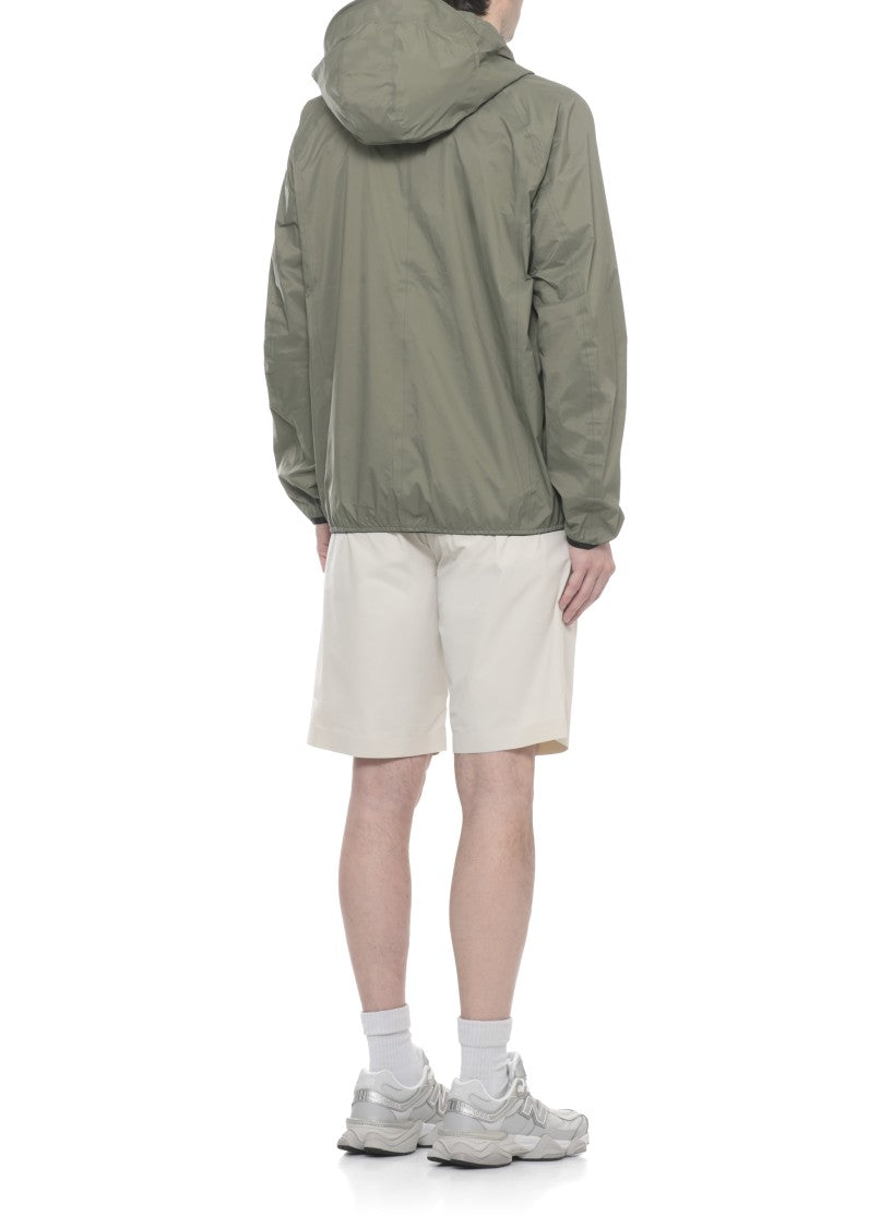 K-Way Army Green Roche Hooded Jacket
