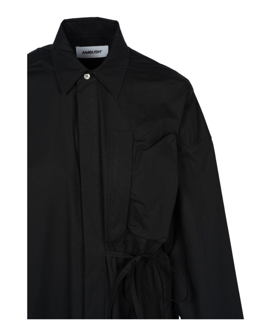 Ambush Oversized Waist-Tie Shirt Dress