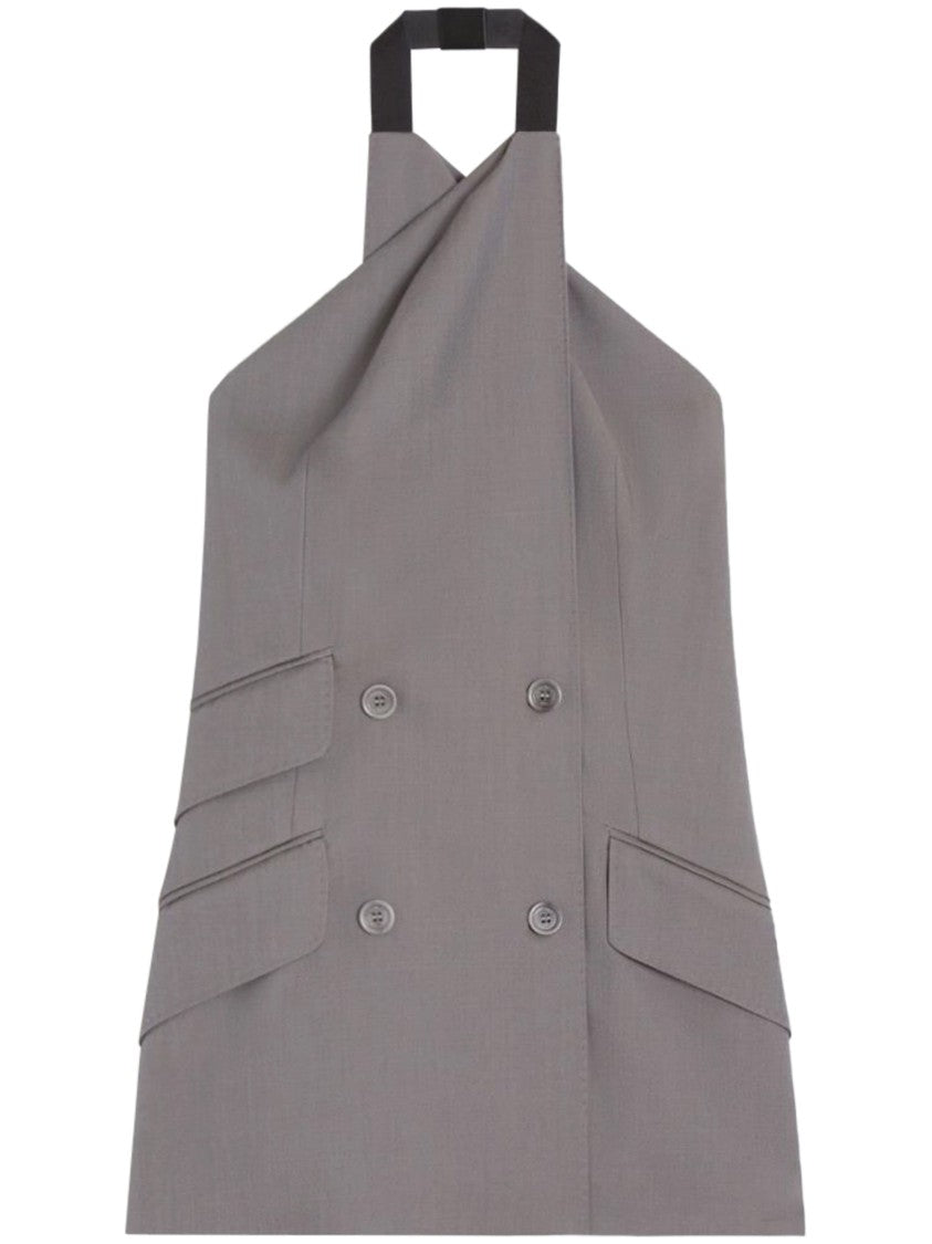 Max Mara Sleeveless Tailored Jacket With Halter Neck