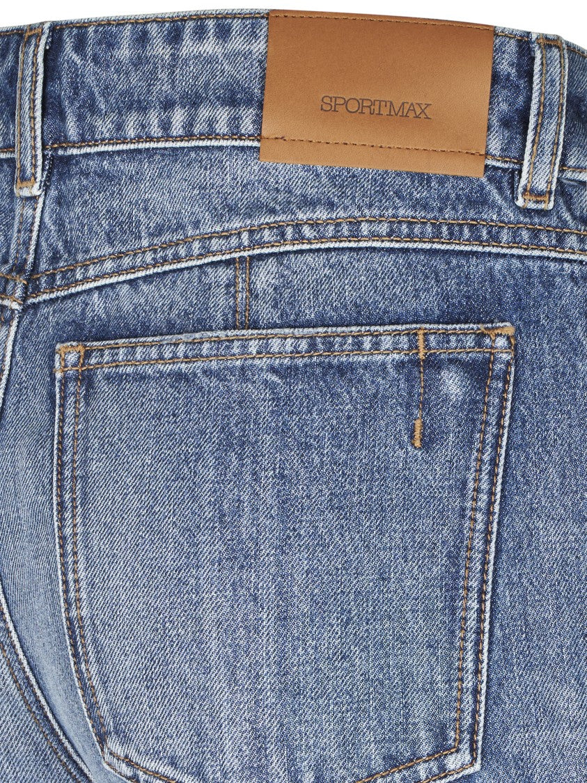 Max Mara Straight-Leg Denim Jeans With Classic Five-Pocket Design