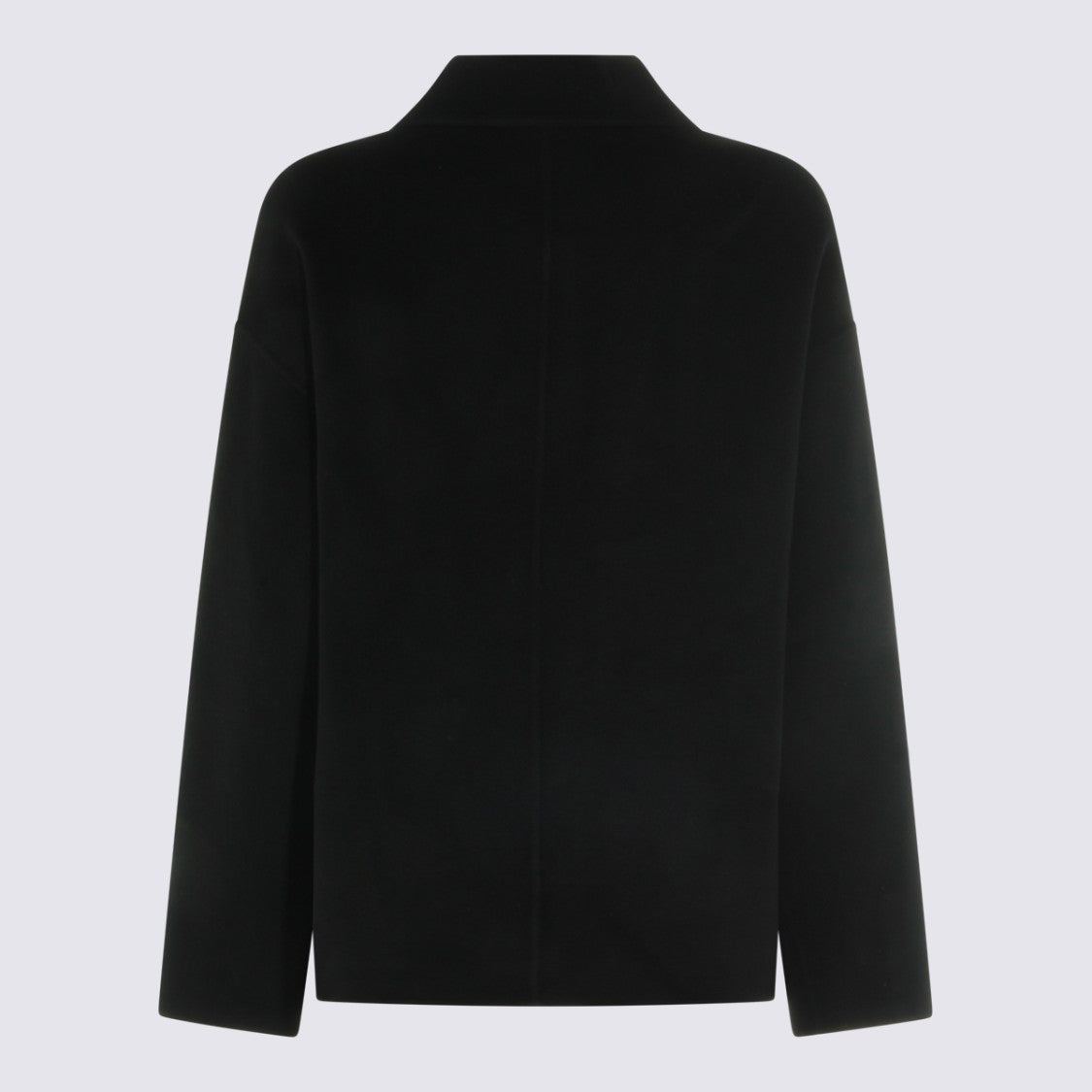 Anine Bing Minimalist Black Jacket With Classic Collar