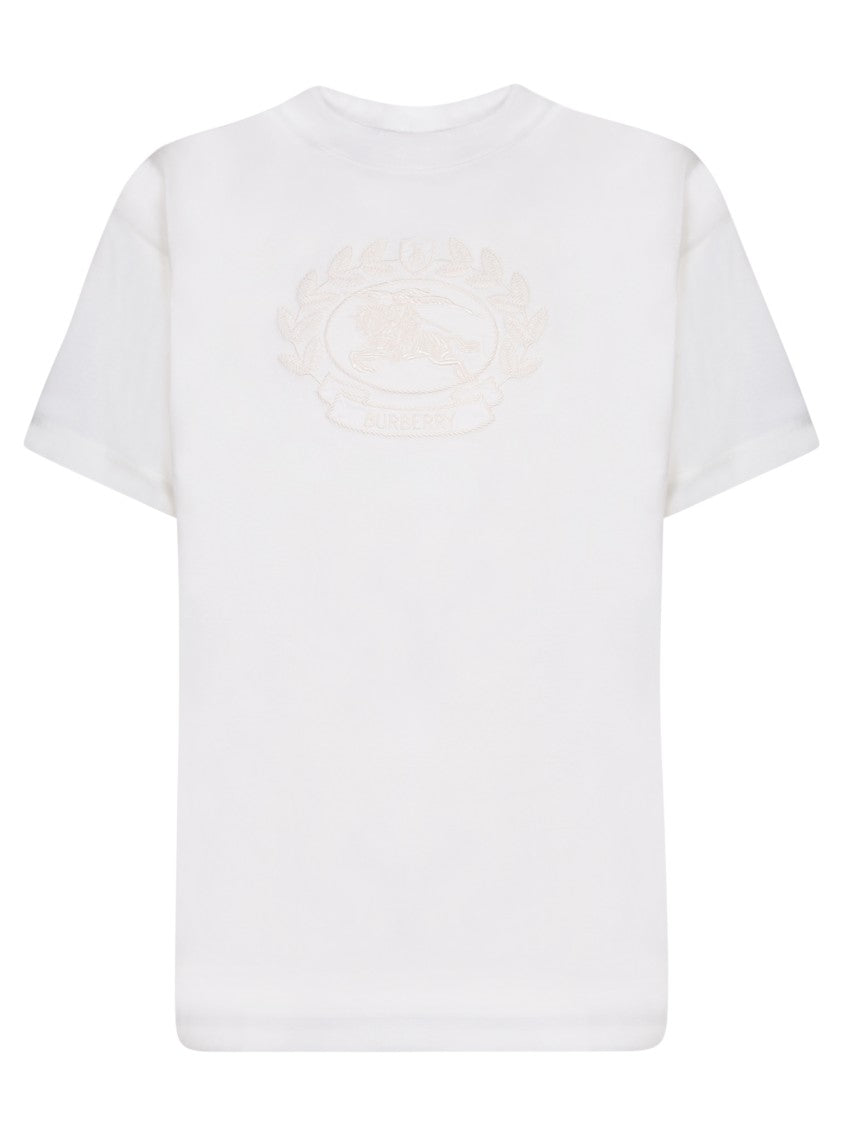 Burberry White Cotton T-Shirts