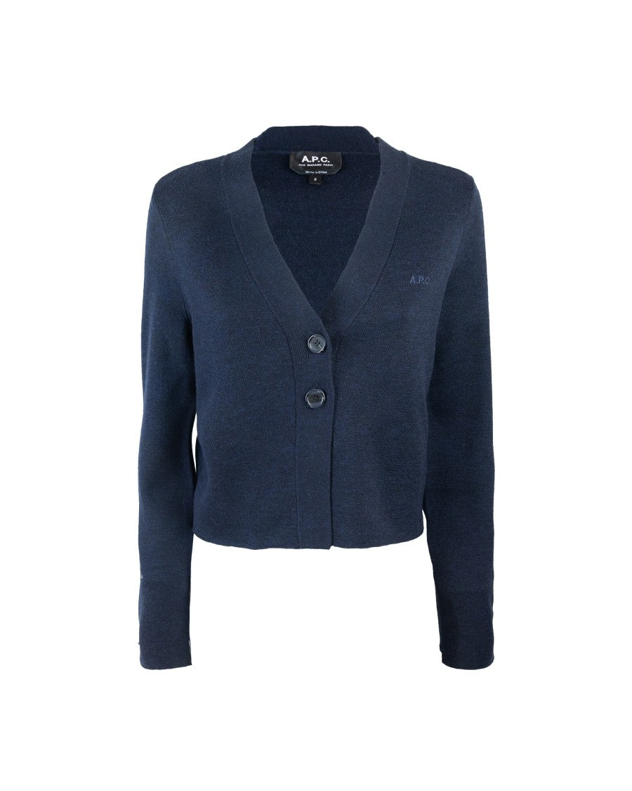 A.P.C. Anna Dark Navy Cardigan