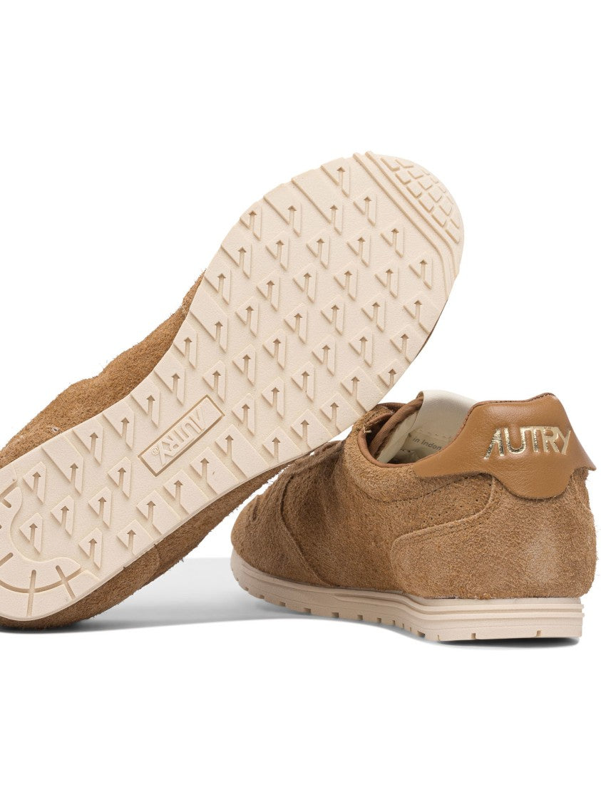 Autry Premium Cow Leather Slip-On Sneakers With Textured Rubber Sole