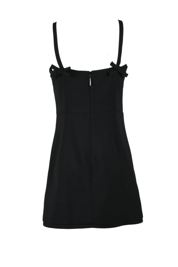 Msgm Sheath Dress Applications - Black