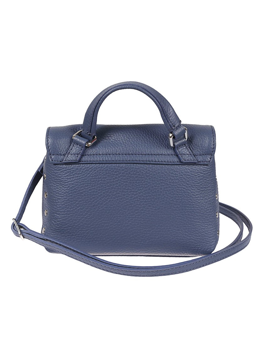 Zanellato Textured Leather Structured Handbag With Carrying Options