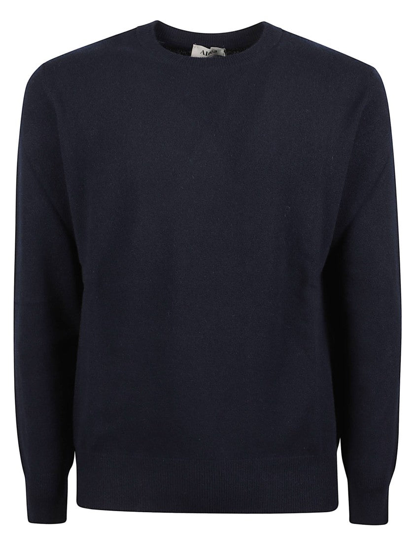 Altea Round Neck Ribbed Pure Cashmere Sweater