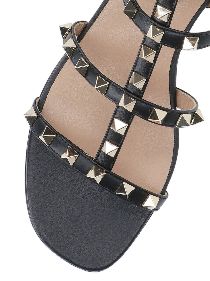 Valentino Garavani "Rockstud" Sandals – Black