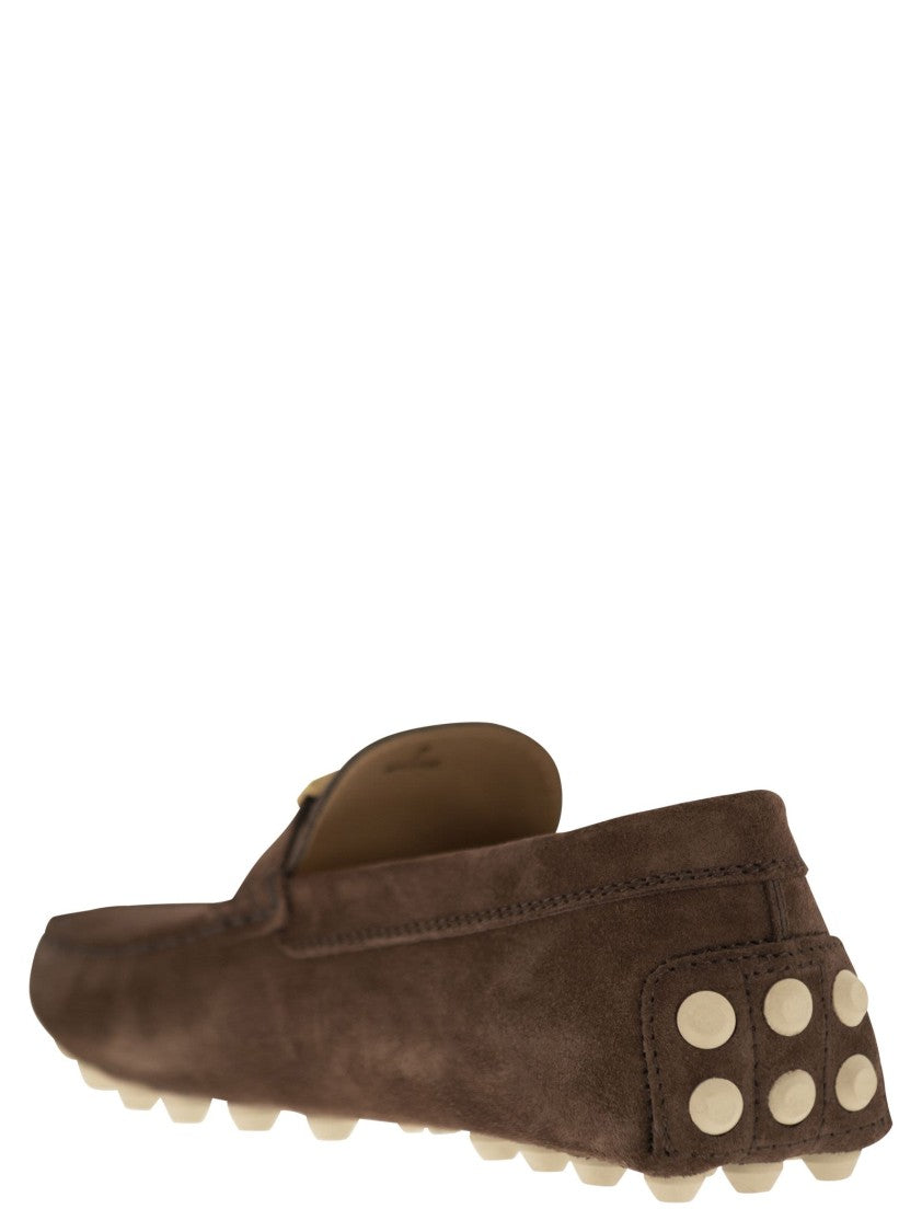 Tod's Rubber Bubble T In Suede Leather