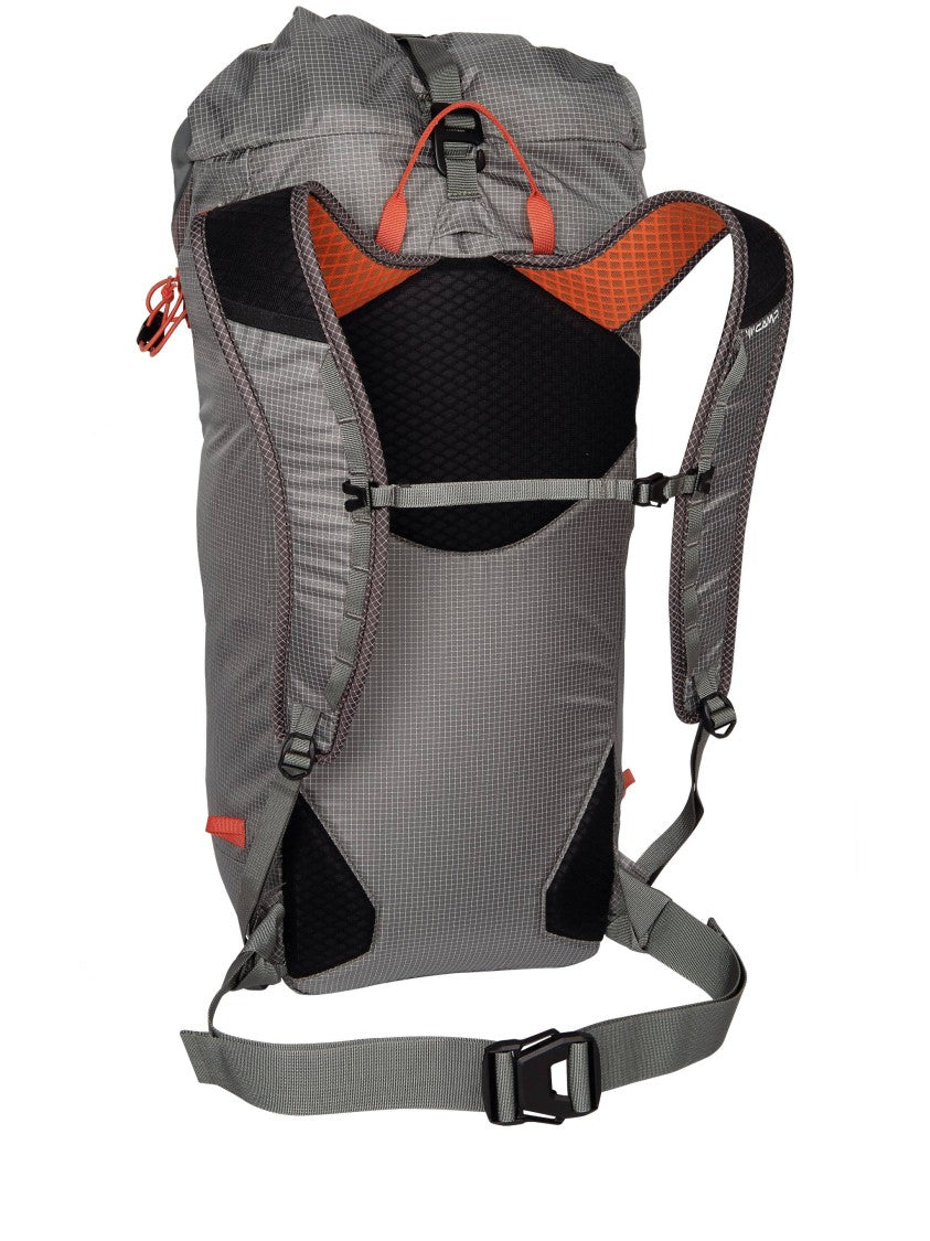 Camp Streamlined Technical Backpack In Dark Grey With Orange Detailing