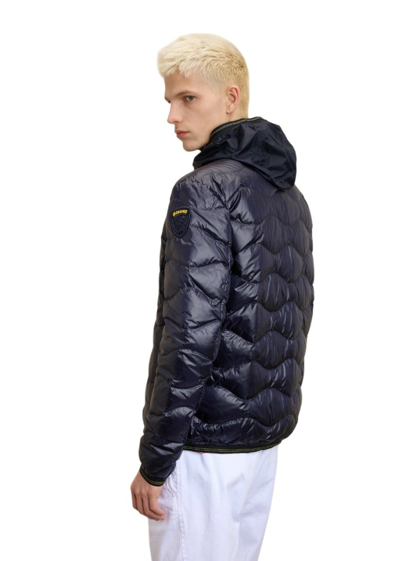 Blauer Feather-Padded Blue Down Jacket