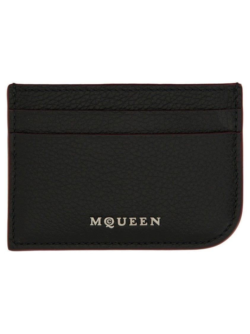 Alexander Mcqueen Leather Card Holder