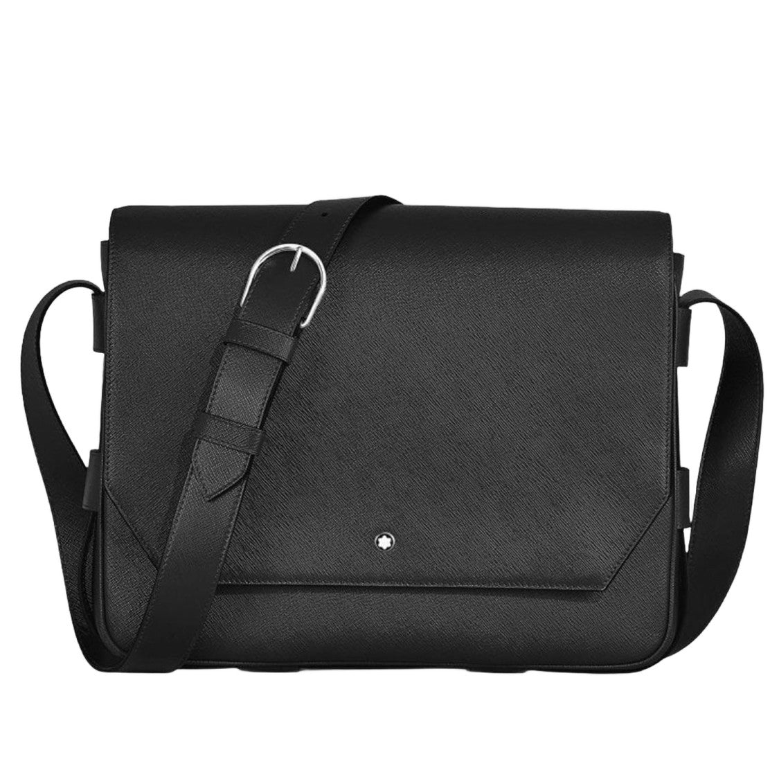 Montblanc Structured Messenger Bag With Textured Leather