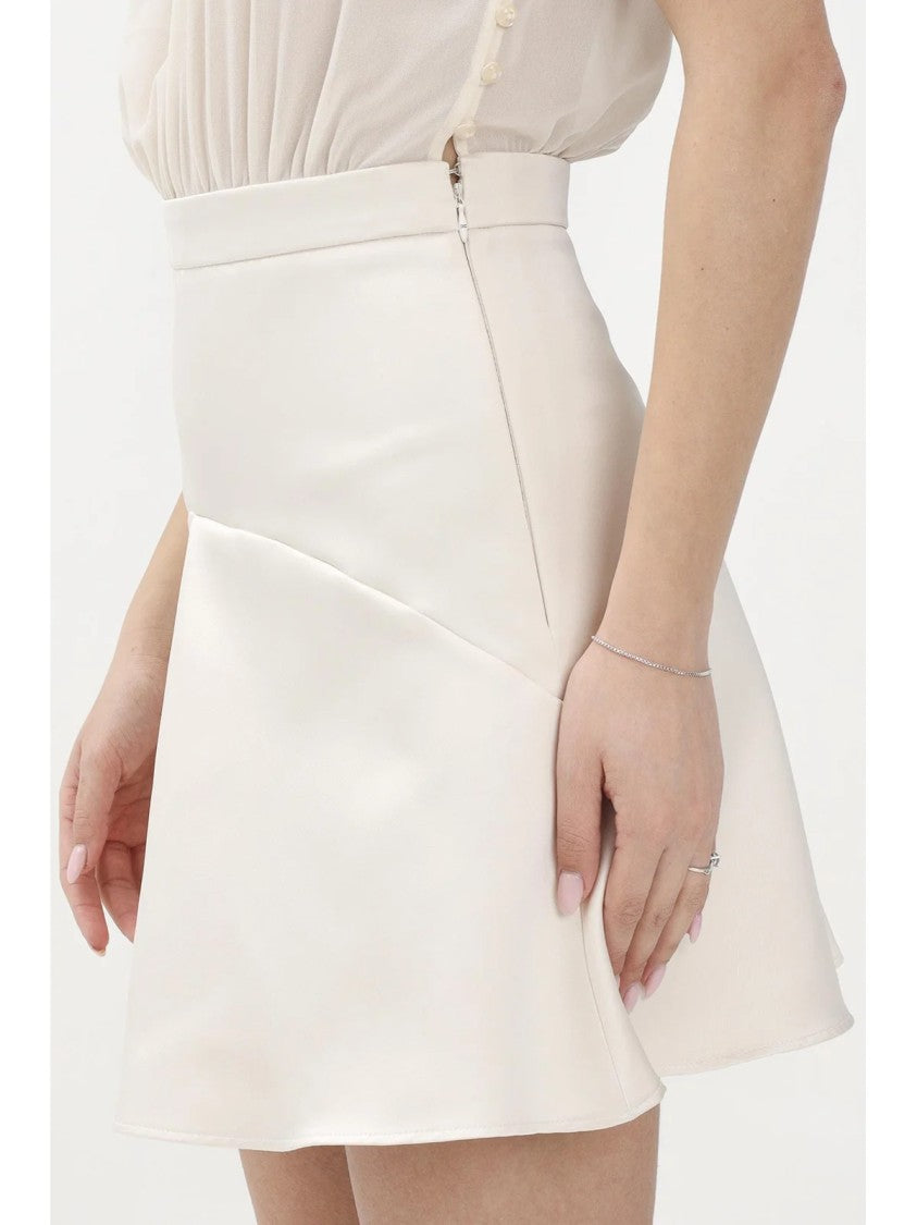 Elisabetta Franchi Butter Satin Voile Polyester Flared Dress