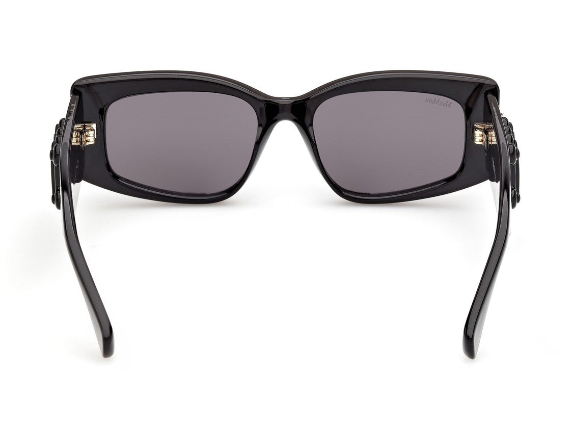 Max Mara Mm0209 Glossy Emblem Oversized Square Sunglasses