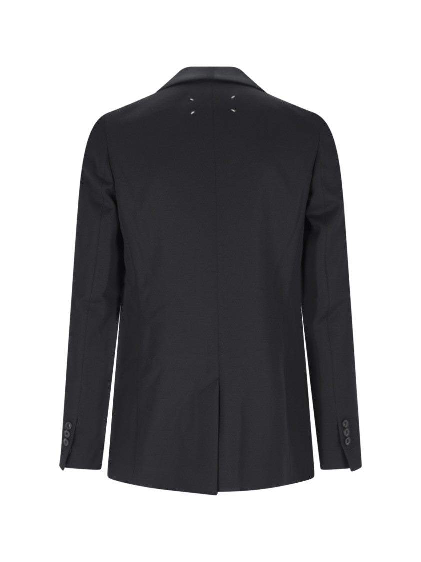 Maison Margiela Black Single-Breasted Virgin Wool Blazer
