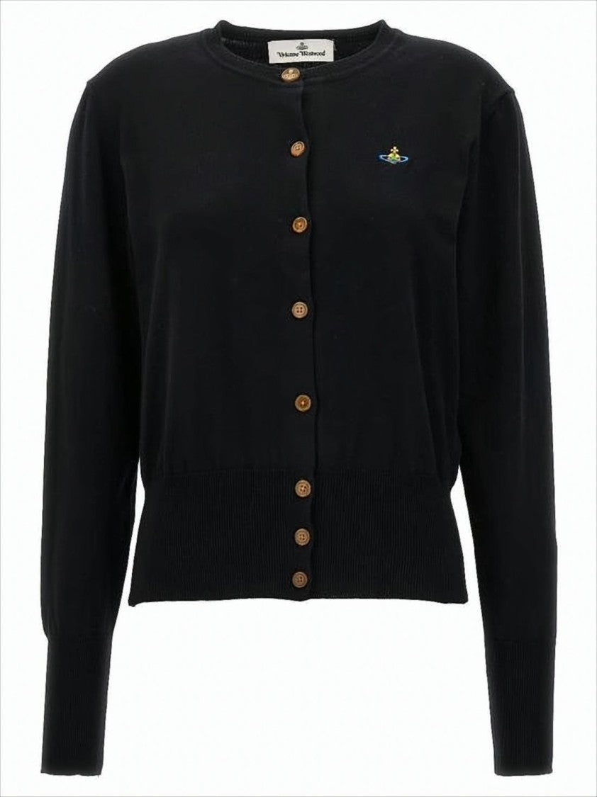 Vivienne Westwood Round Neckline Cardigan With Wooden Buttons