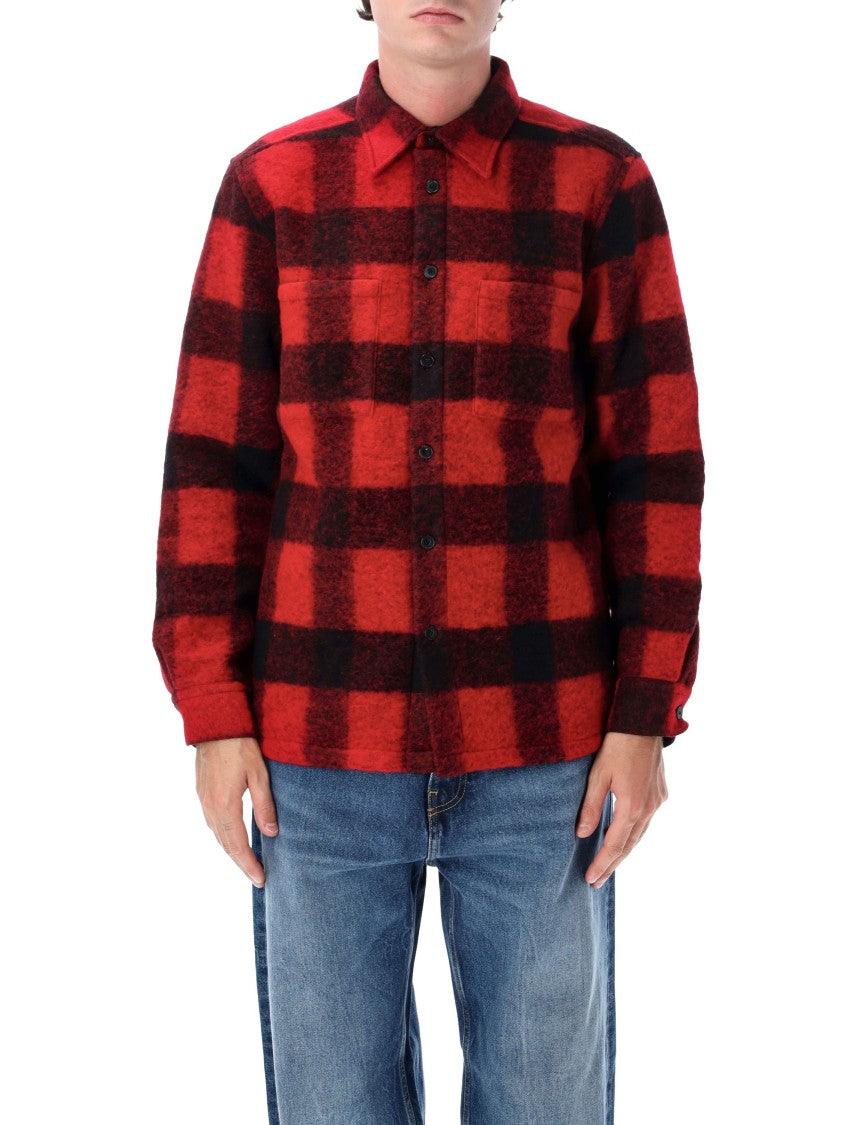 Portuguese Flannel Buffalo Check Button Shirt Jacket