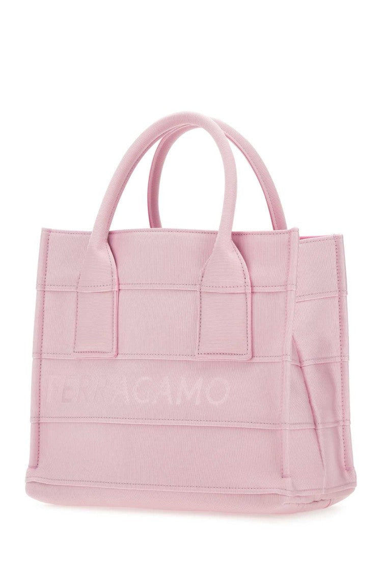 Salvatore Ferragamo Pink Fabric Beach S Handbag