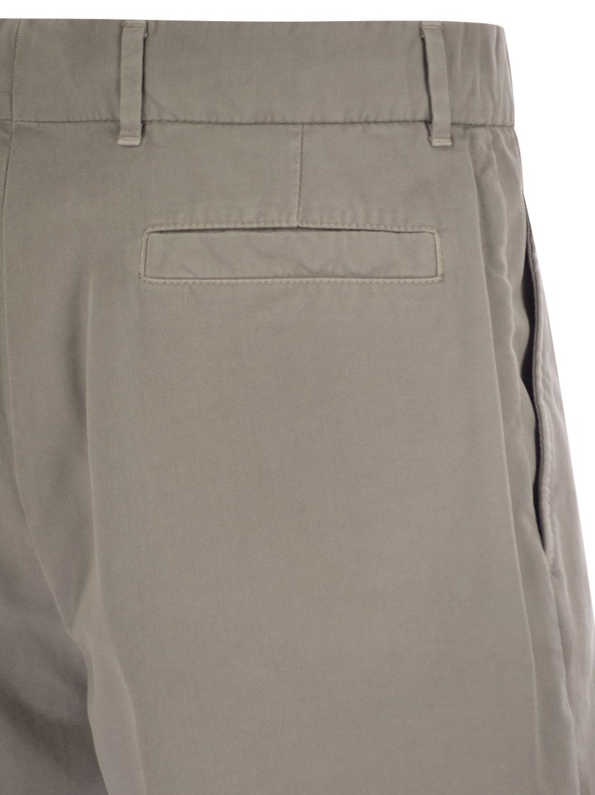 Brunello Cucinelli Cotton Gabardine Bermuda Shorts